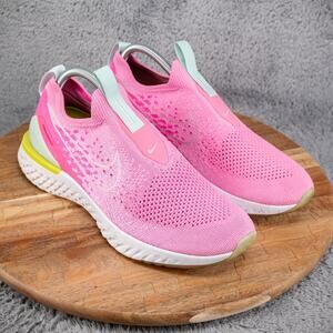 Nike Epic Phantom React Flyknit Women's Size11 Running Shoes Pink